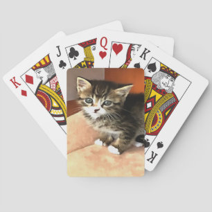 Tabby Cat Kitten Pet Portret Speelkaarten