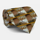 Tabby Cat Love Stropdas (Opgerold)