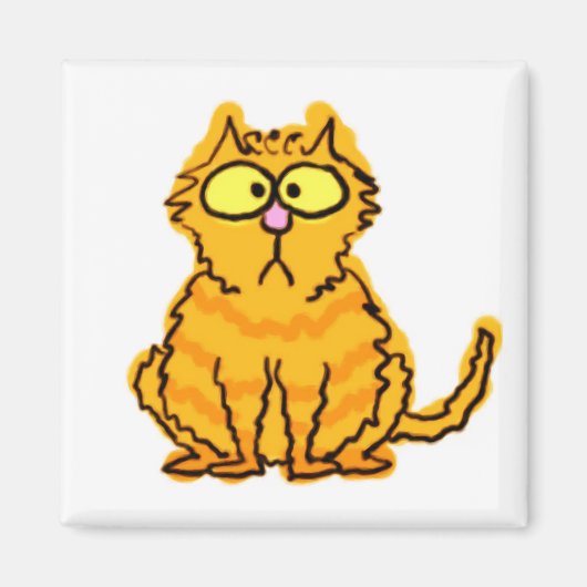 Tabby Cat Magnet Magneet (Voorkant)