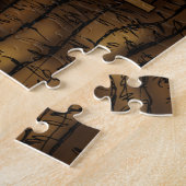 Tabby Cat Napping Vogelhuis Legpuzzel (Zijkant)