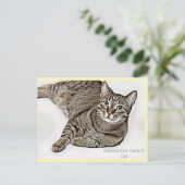 Tabby Cat: "Niemand heeft ooit een kat." | Briefkaart (Staand voorkant)