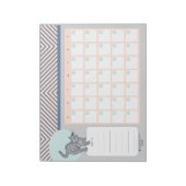 Tabby Cat Open Dated Desk Calendar Notepad Notitieblok (Gedraaid)