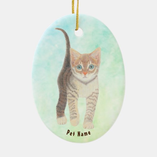 Tabby Cat Ornament (Achterkant)