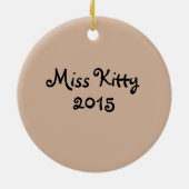 Tabby Cat Ornament (Achterkant)