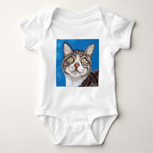 Tabby Cat Painting Romper