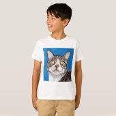 Tabby Cat Painting T-shirt (Voorkant volledig)