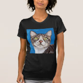 Tabby Cat Painting T-shirt (Voorkant)