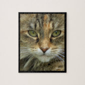 Tabby Cat Portrait Jigsaw Puzzle (Vertical)
