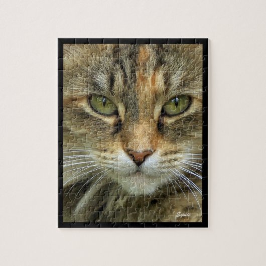 Tabby Cat Portrait Jigsaw Puzzle (Vertical)