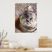 TABBY CAT POSTER (Keuken)