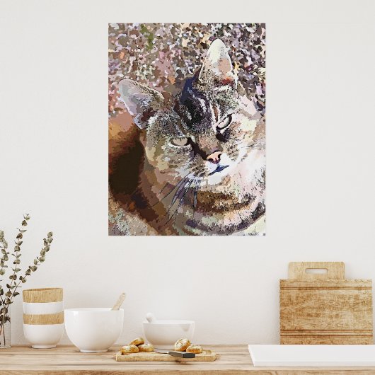 TABBY CAT POSTER (Keuken)