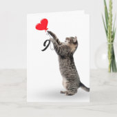 Tabby Cat pour la carte de 9e anniversaire (Devant)