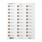 Tabby Cat Return Address Labels (Full Sheet)