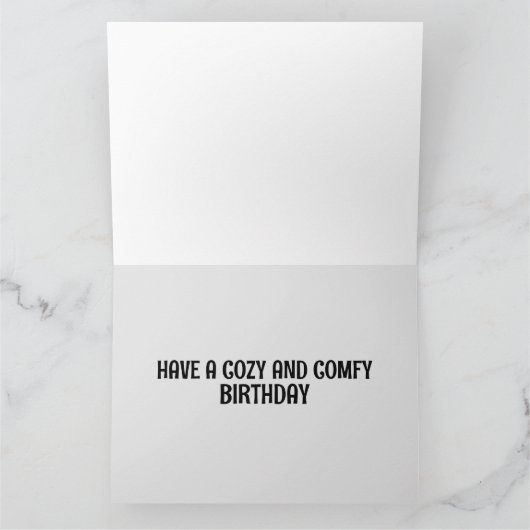 TABBY CAT SLEEPING BIRTHDAY WENSKAART KAART (Binnen)