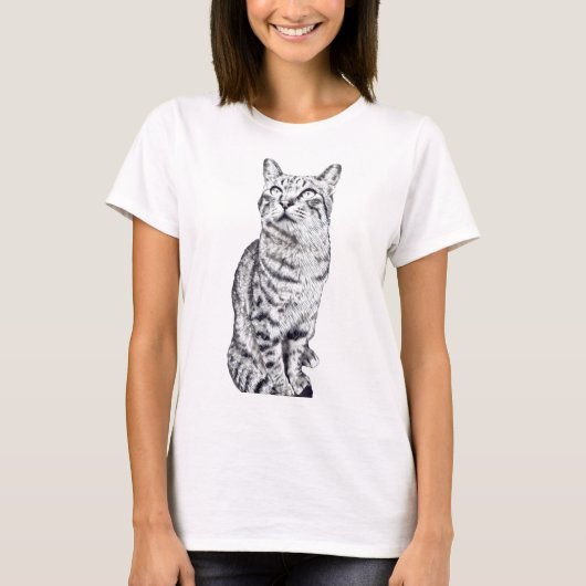 tabby cat t-shirt (Voorkant)