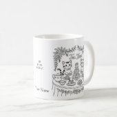 Tabby Cat Tea Time Party Mug (Devant droit)