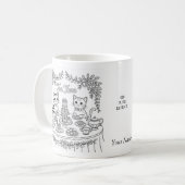 Tabby Cat Tea Time Party Mug (Devant gauche)