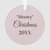 Tabby Cat Tekening Aangepaste kleur Aangepaste naa Ornament (achterkant)