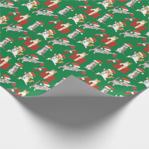 Tabby Cats Versieren Grappig Gekke Groen Kerstmis