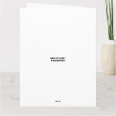 TABBY CHAT FUNNY CUTE CARTE D'ANNIVERSAIRE (Dos)