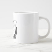 Tabby Chat noir & blanc Art Mug (Droite)