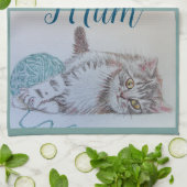 Tabby Chats Cute Chat Art Cuisine Mum Serviette de (Plié)
