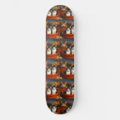 Tabby Chats En Pots Plantes, Skateboard (Recto)