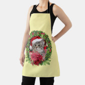 Tabby Christmas Wreath Apron Schort (Insitu)