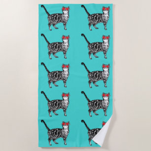Tabby Cute  Cool Zonnebrillen Kinder Katten Strandlaken