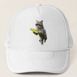 Tabby Disc Golfer Baseball Hat Trucker Pet