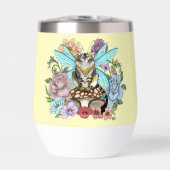 Tabby Fairy Kat Paddestoel Bloemen (Voorkant)