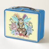 Tabby Fairy Kat Paddestoel Bloemen (Voorkant)