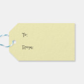 Tabby Fairy Kat Paddestoel Bloemen Cadeaulabel (Achterkant Horizontaal)