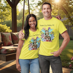 Tabby Fairy Kat Paddestoel Bloemen T-shirt