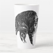 Tabby Glow by Winter Window Latte Mok (Voorkant)