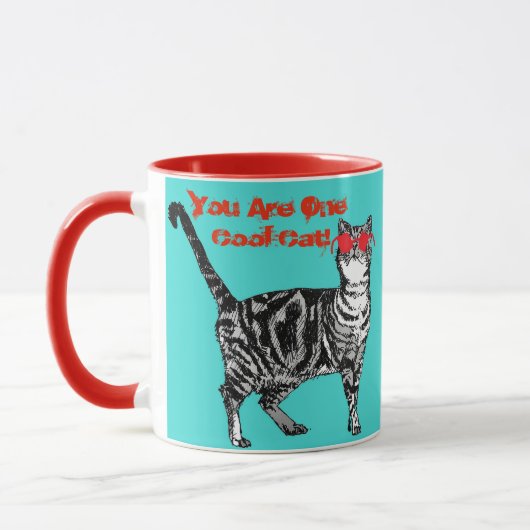 Tabby Gratté Chats Vous Êtes Un Cool Chat Mug (Gauche)