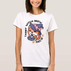 Tabby Heksenbrouwsel – Mooie Halloween Kattenontwe T-shirt