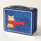 Tabby houdt van sneeuw (Achterkant)