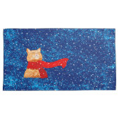 Tabby houdt van sneeuw kussensloop (Voorkant-Rechts)