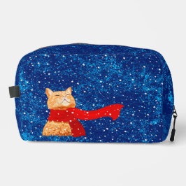 Tabby houdt van sneeuw toilettasje