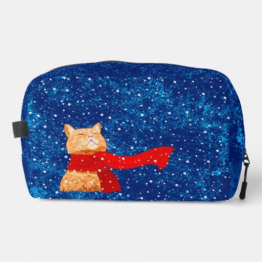 Tabby houdt van sneeuw toilettasje (Voorkant)