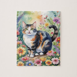 Tabby House Cat Family Pet Portrait Legpuzzel