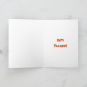 Tabby Kat Halloweenkaart van Molly Harrison Kaart (Binnen)