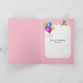 Tabby kat met oogbril verjaardag kaart (Binnen)