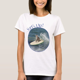 Tabby Kat Surft Op! T-shirt