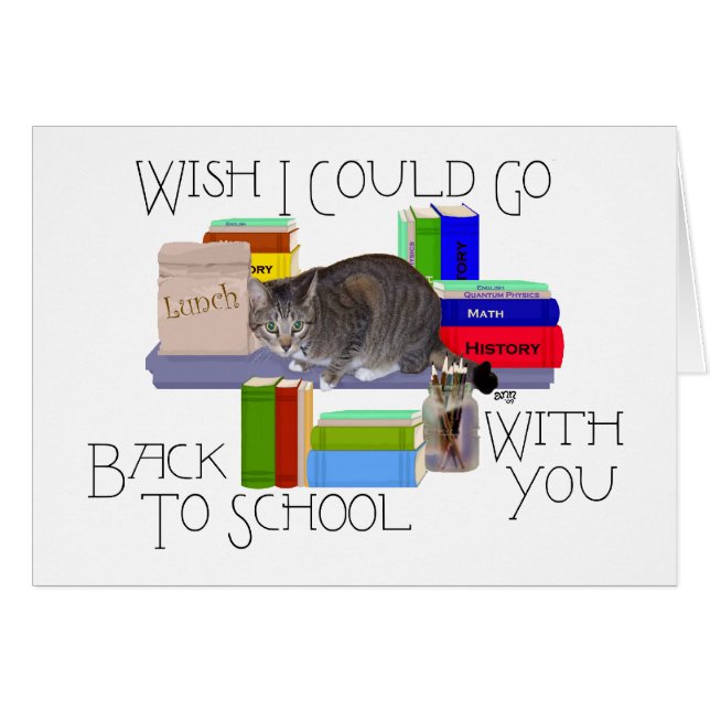 Tabby Kat Terug naar School (Voorkant Horizontaal)