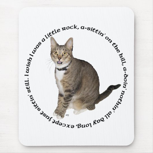 Tabby Kat Wensen Muismat (Voorkant)