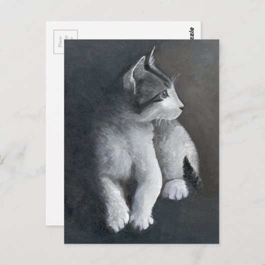 Tabby Kitten briefkaart (Voorkant / Achterkant)