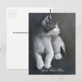 Tabby Kitten briefkaart (Voorkant / Achterkant)