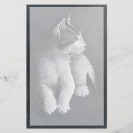 Tabby Kitten Briefpapier (Voorkant)